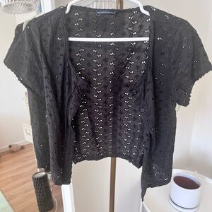 Brandy Melville eyelet top